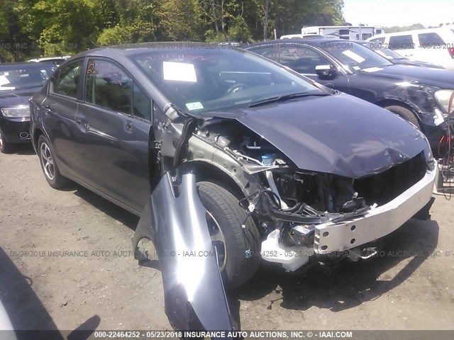 19XFB2F79FE229538 - 2015 HONDA CIVIC SE GRAY photo 1