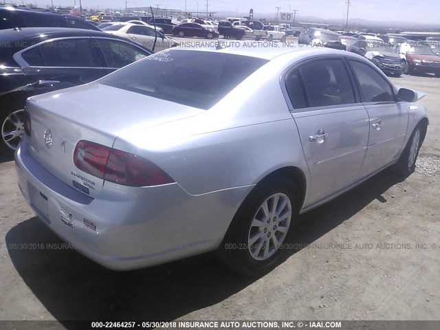 1G4HD57MX9U112870 - 2009 BUICK LUCERNE CXL SILVER photo 4