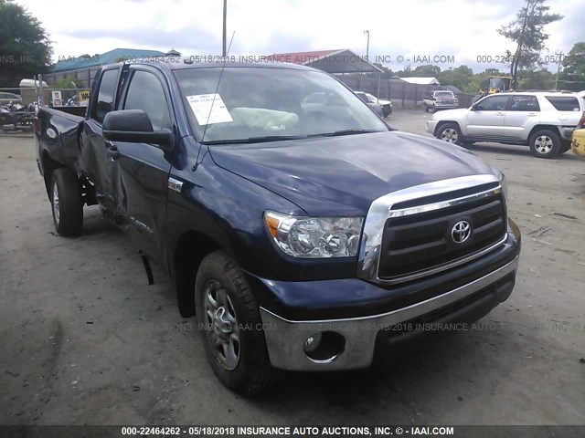 5TFRY5F10CX131910 - 2012 TOYOTA TUNDRA DOUBLE CAB SR5 BLUE photo 1