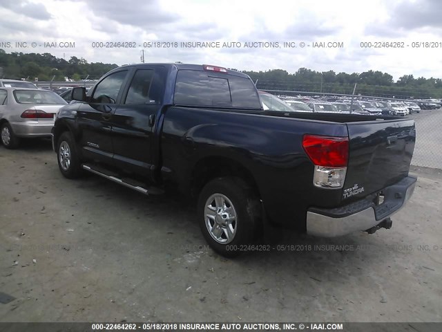 5TFRY5F10CX131910 - 2012 TOYOTA TUNDRA DOUBLE CAB SR5 BLUE photo 3