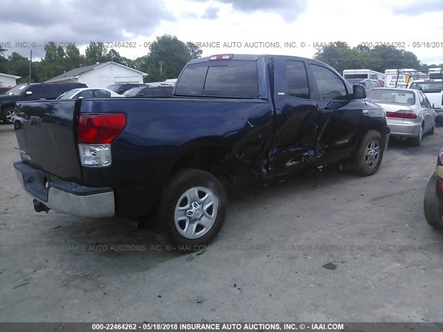5TFRY5F10CX131910 - 2012 TOYOTA TUNDRA DOUBLE CAB SR5 BLUE photo 4