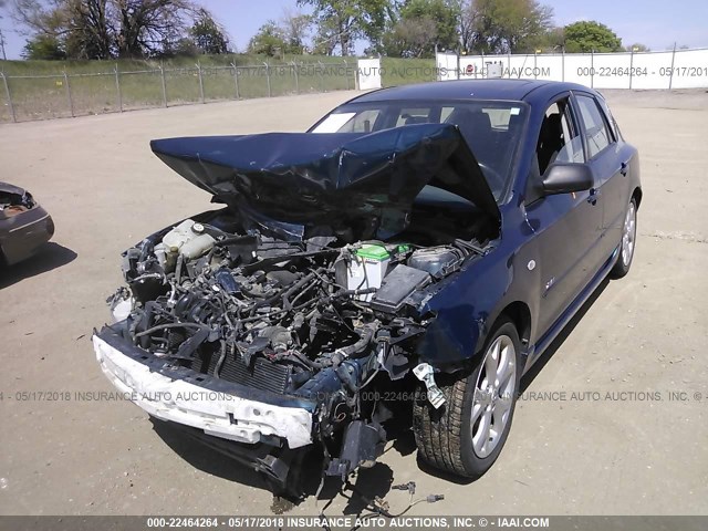 JM1BK343181836995 - 2008 MAZDA 3 HATCHBACK BLUE photo 6