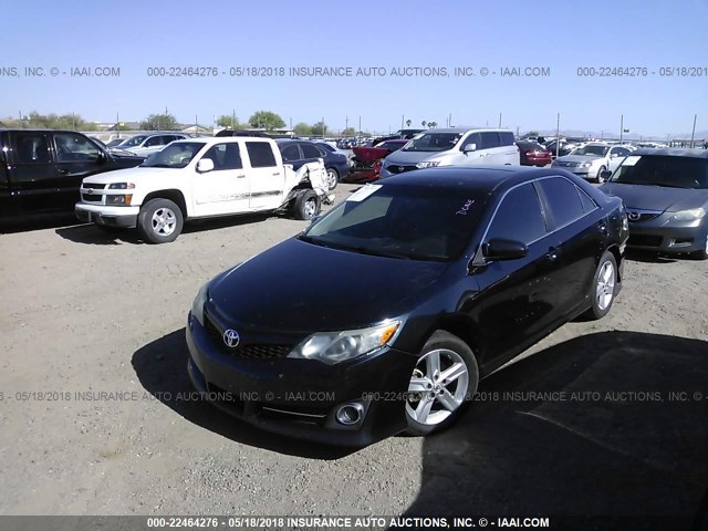 4T1BF1FK7CU059920 - 2012 TOYOTA CAMRY SE/LE/XLE BLACK photo 2