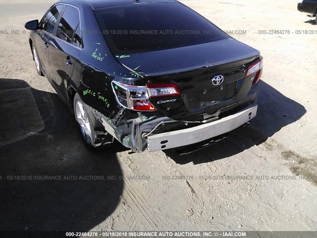 4T1BF1FK7CU059920 - 2012 TOYOTA CAMRY SE/LE/XLE BLACK photo 6
