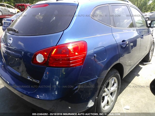 JN8AS58V99W169217 - 2009 NISSAN ROGUE S/SL BLUE photo 4