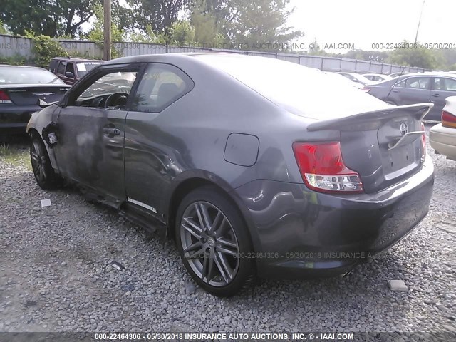 JTKJF5C73B3009732 - 2011 TOYOTA SCION TC 灰色 照片 3