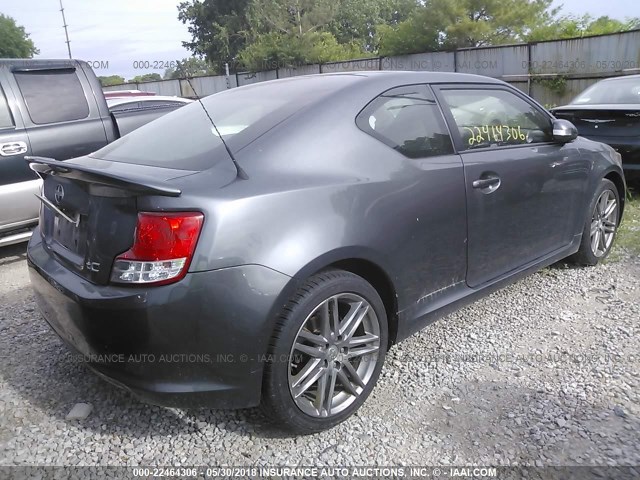 JTKJF5C73B3009732 - 2011 TOYOTA SCION TC 灰色 照片 4