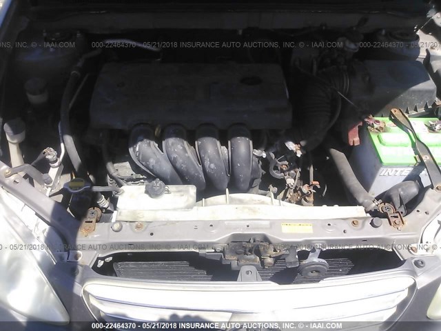 2T1BR32E13C131201 - 2003 TOYOTA COROLLA CE/LE/S GRAY photo 10