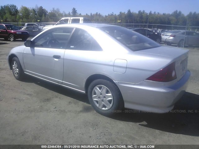 1HGEM21114L046939 - 2004 HONDA CIVIC DX VP SILVER photo 3
