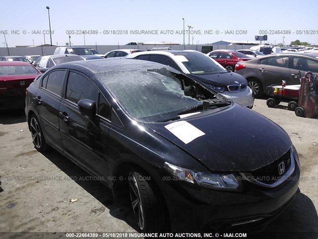 2HGFB6E55EH705702 - 2014 HONDA CIVIC SI BLACK photo 1