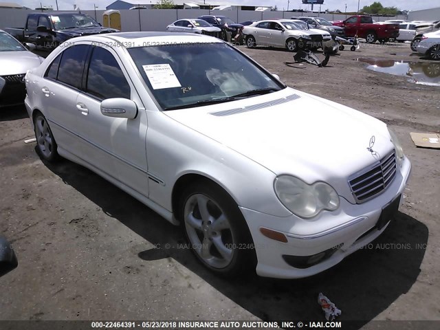 WDBRF52HX6A886156 - 2006 MERCEDES-BENZ C GENERATION 2006 230 WHITE photo 1