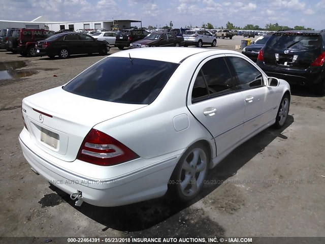 WDBRF52HX6A886156 - 2006 MERCEDES-BENZ C GENERATION 2006 230 WHITE photo 4