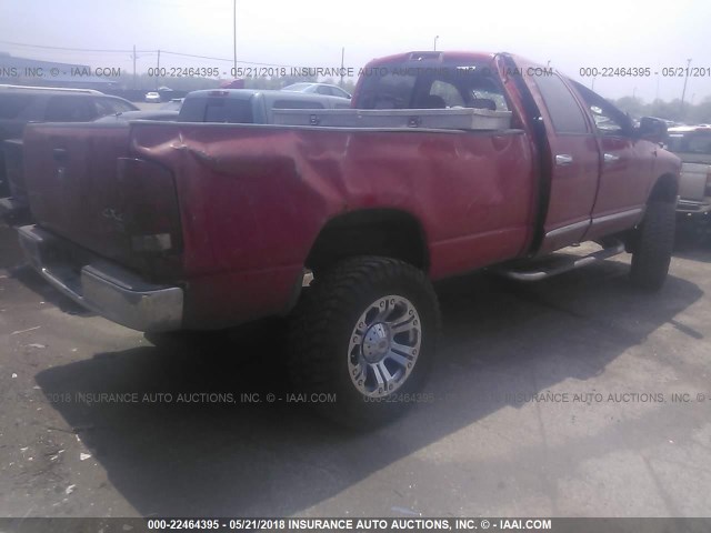 3D7KS28C95G818431 - 2005 DODGE RAM 2500 ST/SLT RED photo 4