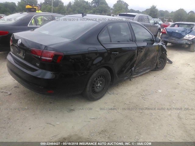 3VW267AJXGM254326 - 2016 VOLKSWAGEN JETTA S BLACK photo 4