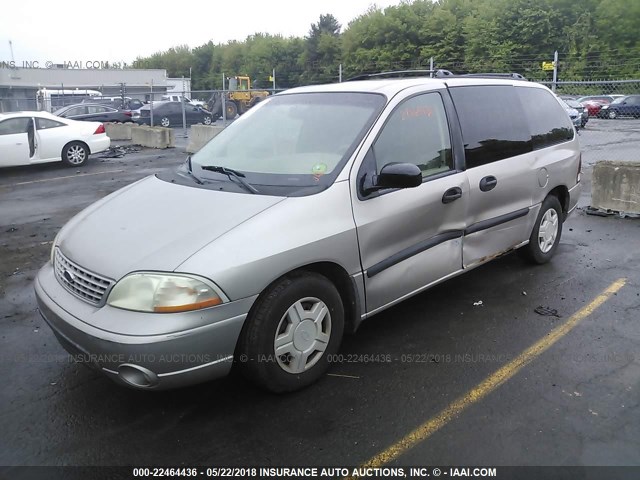 2FMZA51482BA83306 - 2002 FORD WINDSTAR LX TAN photo 2