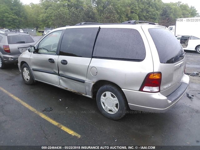 2FMZA51482BA83306 - 2002 FORD WINDSTAR LX TAN photo 3