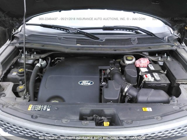 1FM5K7F88FGB82497 - 2015 FORD EXPLORER LIMITED Сұр фото 10