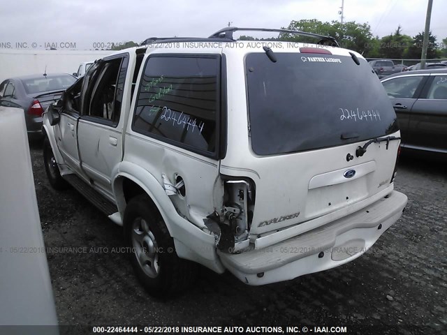 1FMZU65E9YZB24791 - 2000 FORD EXPLORER LIMITED WHITE photo 3