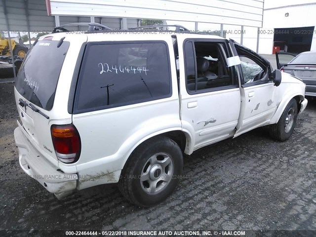 1FMZU65E9YZB24791 - 2000 FORD EXPLORER LIMITED WHITE photo 4