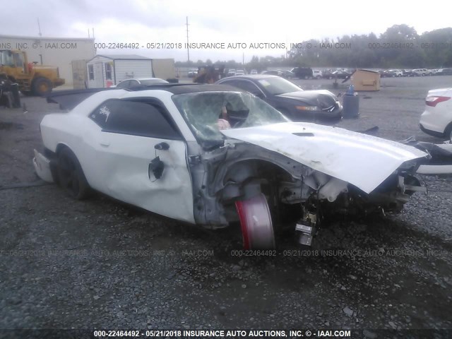 2C3CDYAG4EH294280 - 2014 DODGE CHALLENGER SXT WHITE photo 1