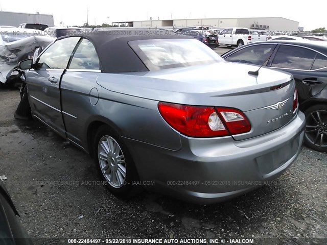 1C3LC45K48N271362 - 2008 CHRYSLER SEBRING GRAY photo 3