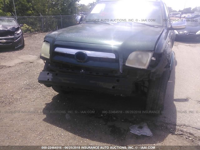 5TBRT34154S450418 - 2004 TOYOTA TUNDRA ACCESS CAB SR5 GREEN photo 6