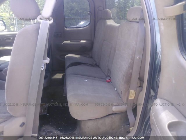 5TBRT34154S450418 - 2004 TOYOTA TUNDRA ACCESS CAB SR5 GREEN photo 8