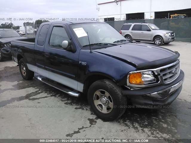 2FTRX17214CA49254 - 2004 FORD F-150 HERITAGE CLASSIC Dark Blue photo 1