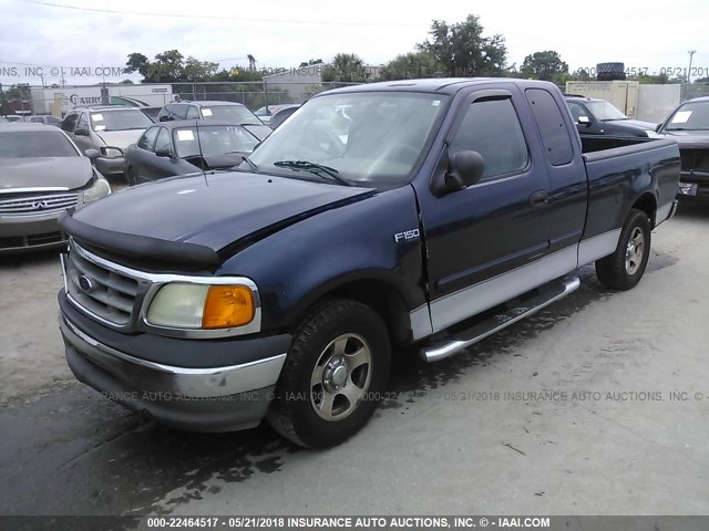 2FTRX17214CA49254 - 2004 FORD F-150 HERITAGE CLASSIC Dark Blue photo 2