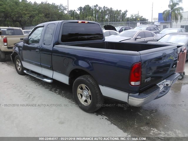 2FTRX17214CA49254 - 2004 FORD F-150 HERITAGE CLASSIC Dark Blue photo 3