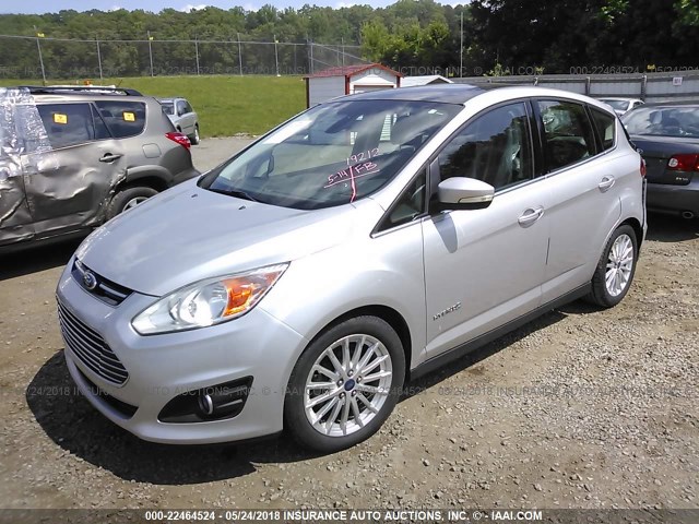 1FADP5BU0DL534278 - 2013 FORD C-MAX SEL SILVER photo 2