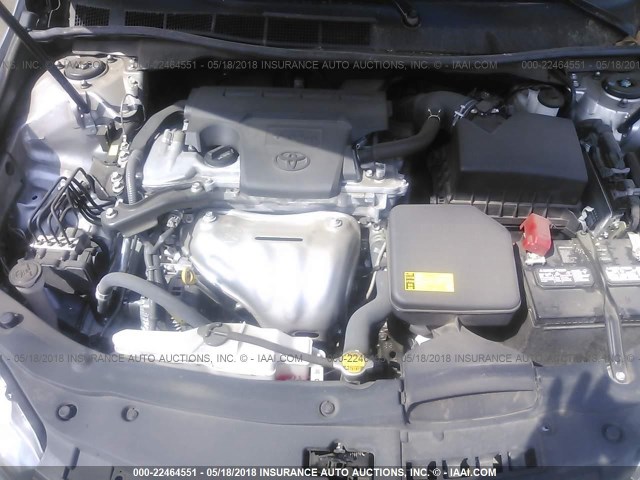 4T1BF1FKXFU891739 - 2015 TOYOTA CAMRY LE/XLE/SE/XSE SILVER photo 10