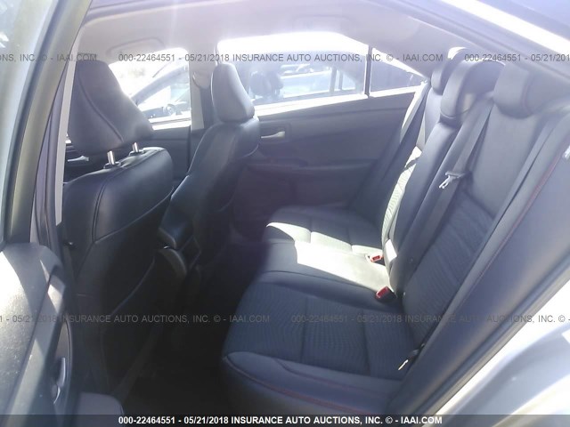 4T1BF1FKXFU891739 - 2015 TOYOTA CAMRY LE/XLE/SE/XSE SILVER photo 8