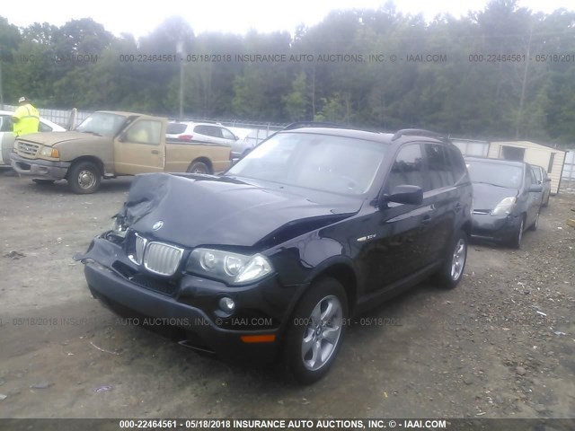WBXPC93497WJ01301 - 2007 BMW X3 3.0SI BLACK photo 2