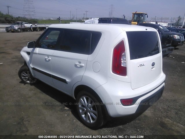 KNDJT2A60D7489538 - 2013 KIA SOUL +/!/SPORT WHITE photo 3