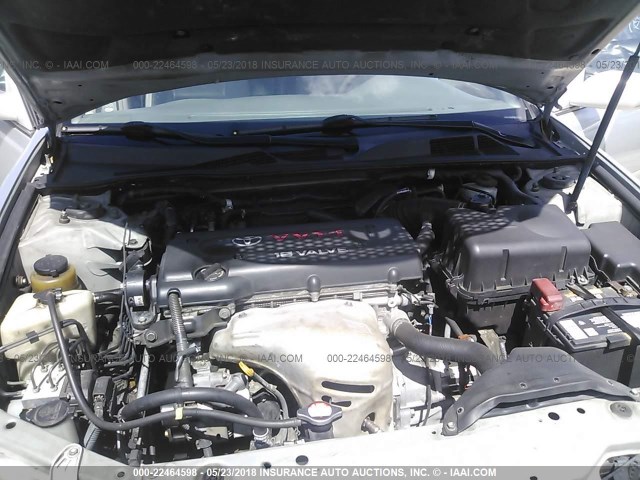 4T1BE30K62U587101 - 2002 TOYOTA CAMRY LE/XLE/SE ვერცხლისფერი ფოტო 10