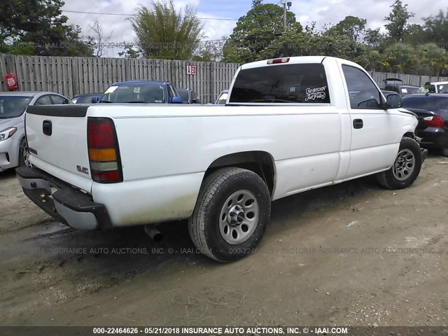 1GTEC14X65Z207912 - 2005 GMC NEW SIERRA C1500 WHITE photo 4