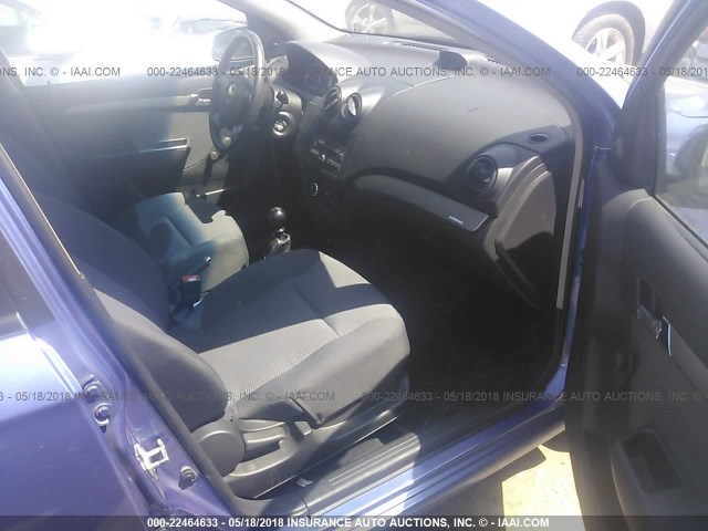 KL1TD56E79B335900 - 2009 CHEVROLET AVEO LS/LT 蓝色 照片 5