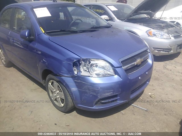 KL1TD56E79B335900 - 2009 CHEVROLET AVEO LS/LT BLUE photo 6