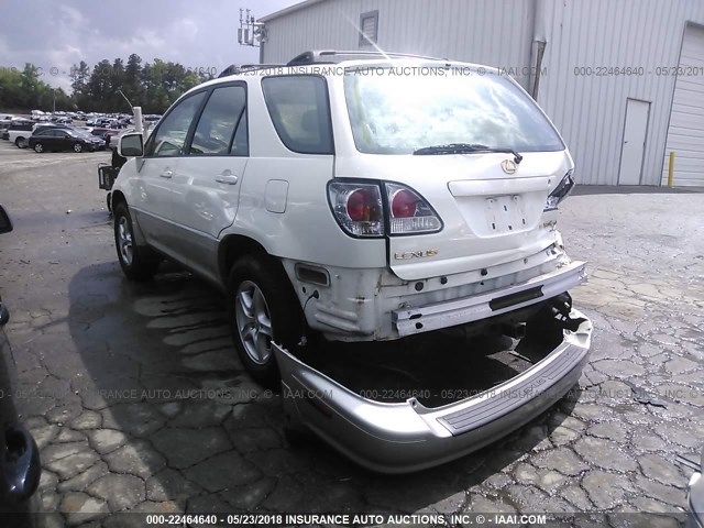 JTJHF10U520292447 - 2002 LEXUS RX 300 WHITE photo 3