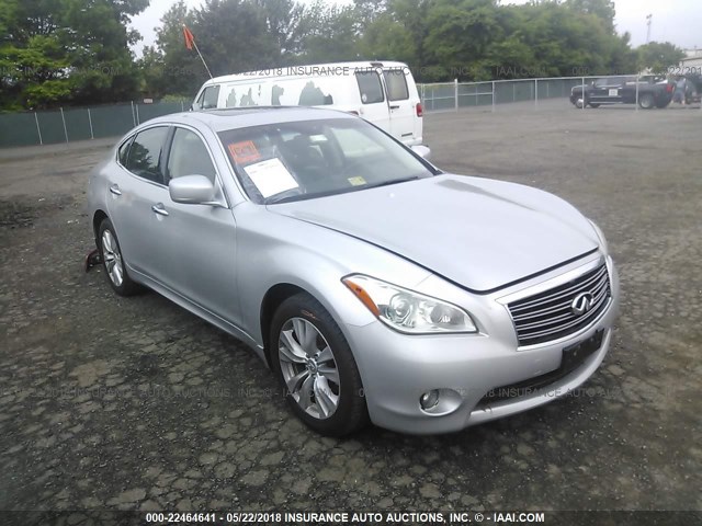 JN1BY1AR2BM372183 - 2011 INFINITI M37 X SILVER photo 1