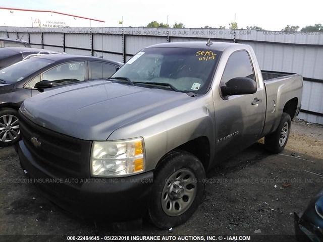 1GCEC14XX7Z638482 - 2007 CHEVROLET SILVERADO C1500 CLASSIC GRAY photo 2