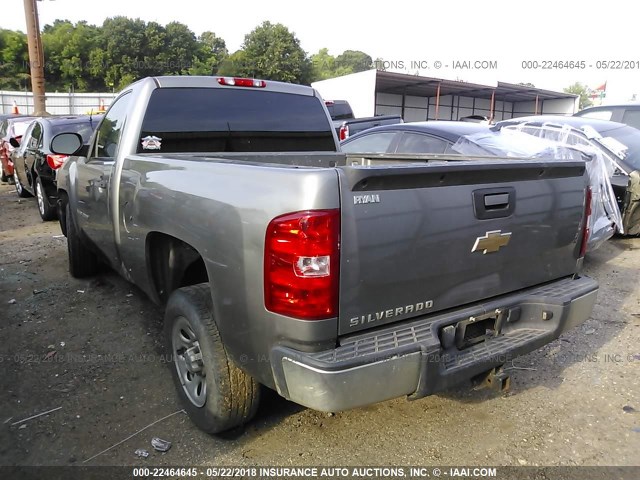 1GCEC14XX7Z638482 - 2007 CHEVROLET SILVERADO C1500 CLASSIC GRAY photo 3