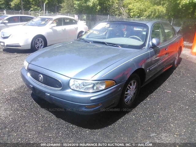 1G4HR54K12U192358 - 2002 BUICK LESABRE LIMITED BLUE photo 2