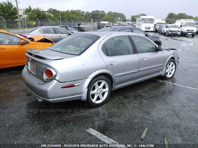 JN1DA31D02T203945 - 2002 NISSAN MAXIMA GLE/GXE/SE SILVER photo 4