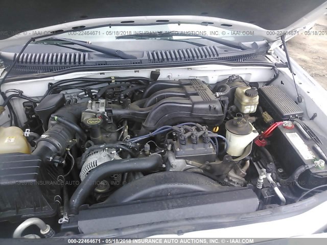 1FMZU63K95ZA10150 - 2005 FORD EXPLORER XLT/XLT SPORT/NBX WHITE photo 10