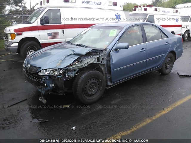 4T1BE30K03U643616 - 2003 TOYOTA CAMRY LE/XLE/SE BLUE photo 2