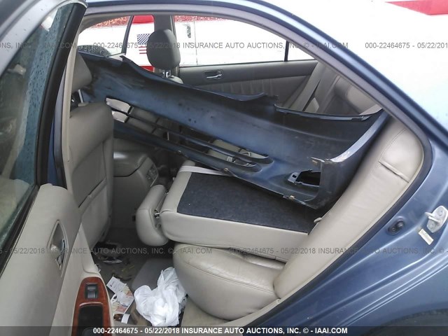 4T1BE30K03U643616 - 2003 TOYOTA CAMRY LE/XLE/SE BLUE photo 8