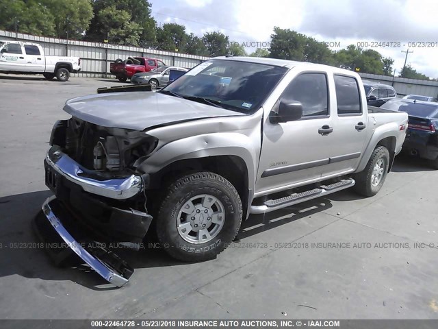 1GCDS136458243143 - 2005 CHEVROLET COLORADO TAN photo 2