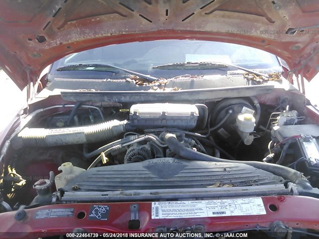 3B7HC13Z9WG166709 - 1998 DODGE RAM 1500 RED photo 10